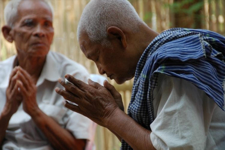 Elders Praying - Battambang,