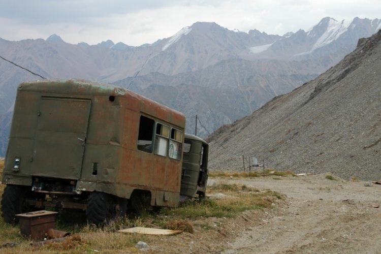 Abandoned Truck near Kosmostantsia - Almaty, Kazakhstan