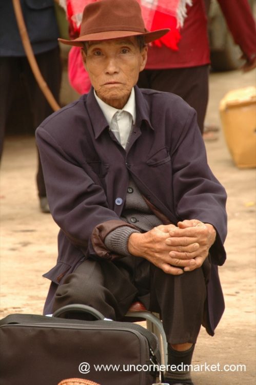 Man at Menghun Market - Xishuangbanna