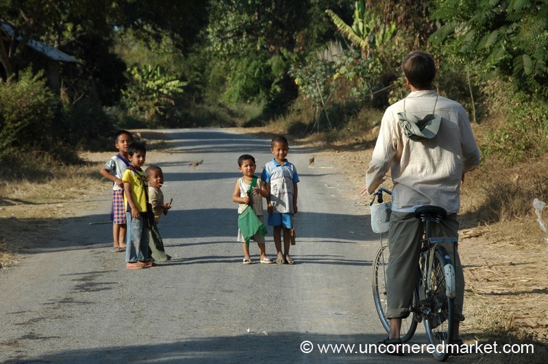 Kids on Burmese Road