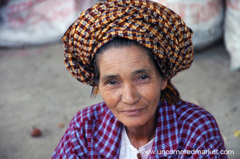 Smiling Burmese Older Woman