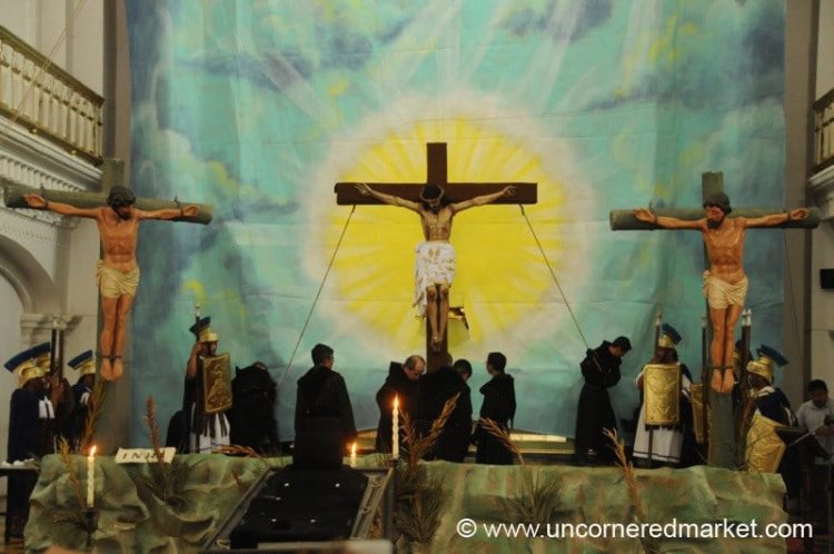 Semana Santa, Crucifixion Ceremony - Antigua, Guatemala