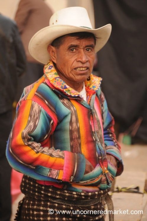 Guatemalan Indigenous Man with Traditional Dress - San Francisco El Alto, Guatemala