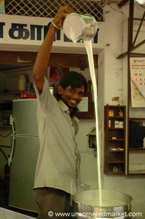 Indian Coffee with a Smile - Pondicherry, India.