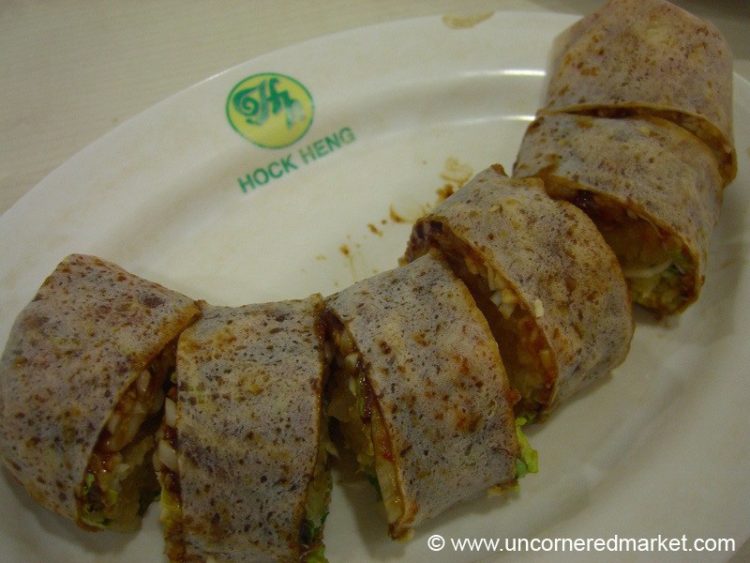 Singapore Food, Shrimp Popiah - Singapore