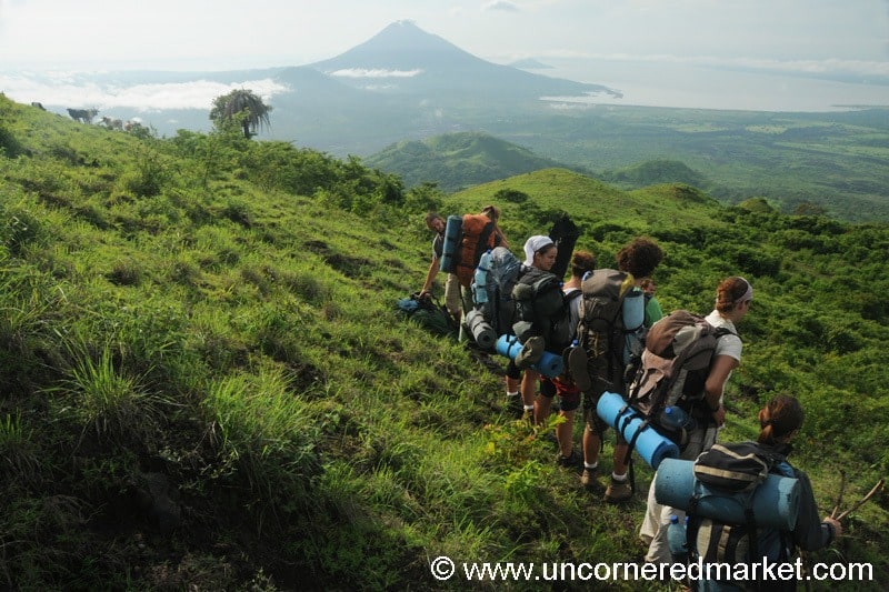 Hikers Take A Break - El Hoyo Volcano, Nicaragua