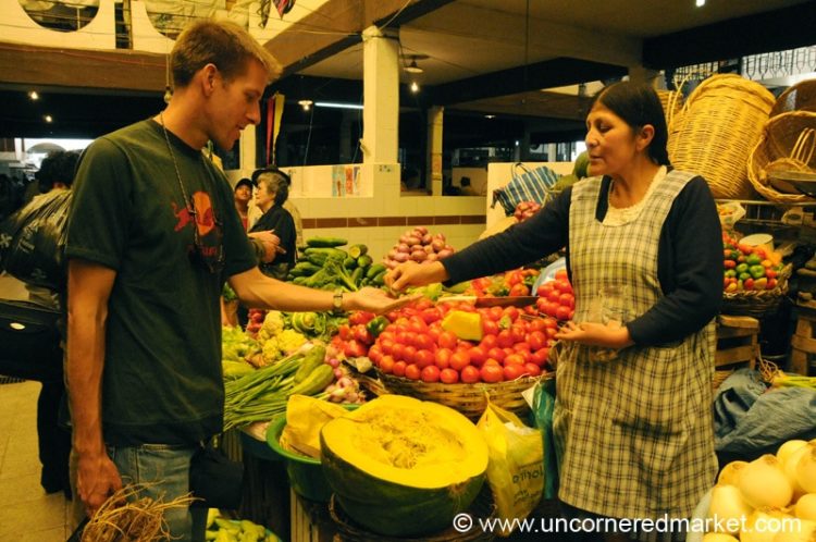 Buying Celery at the Market
