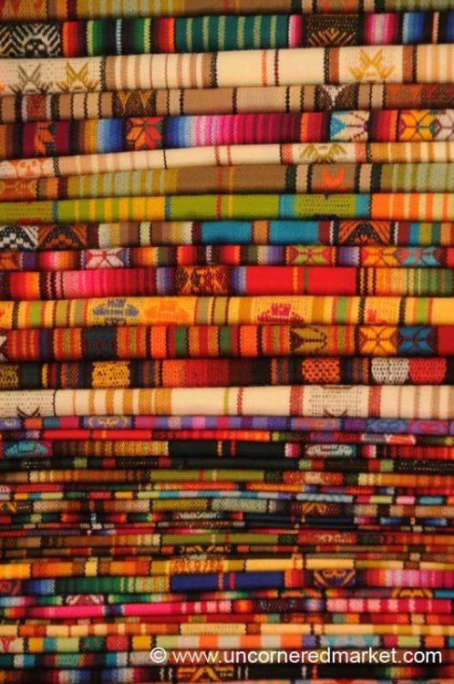 Colorful Cloth - Otavalo Market, Ecuador