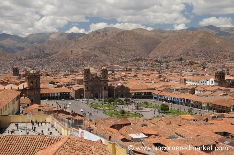 View of Cusco's Plaza de Armas - Peru