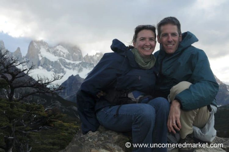 Audrey and Dan at El Chalten, Argentina