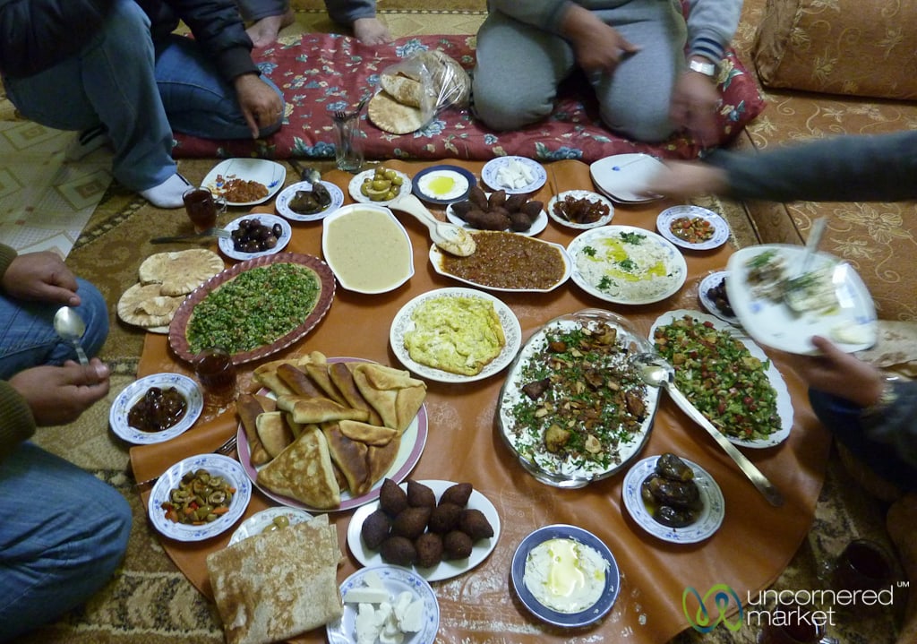 Eating Family Style in Azraq