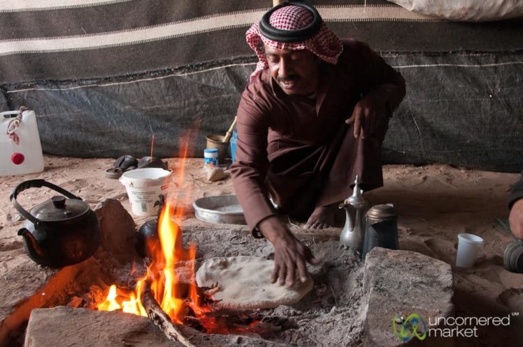 Making Abud, Bedouin Bread - Wadi Rum, Jordan