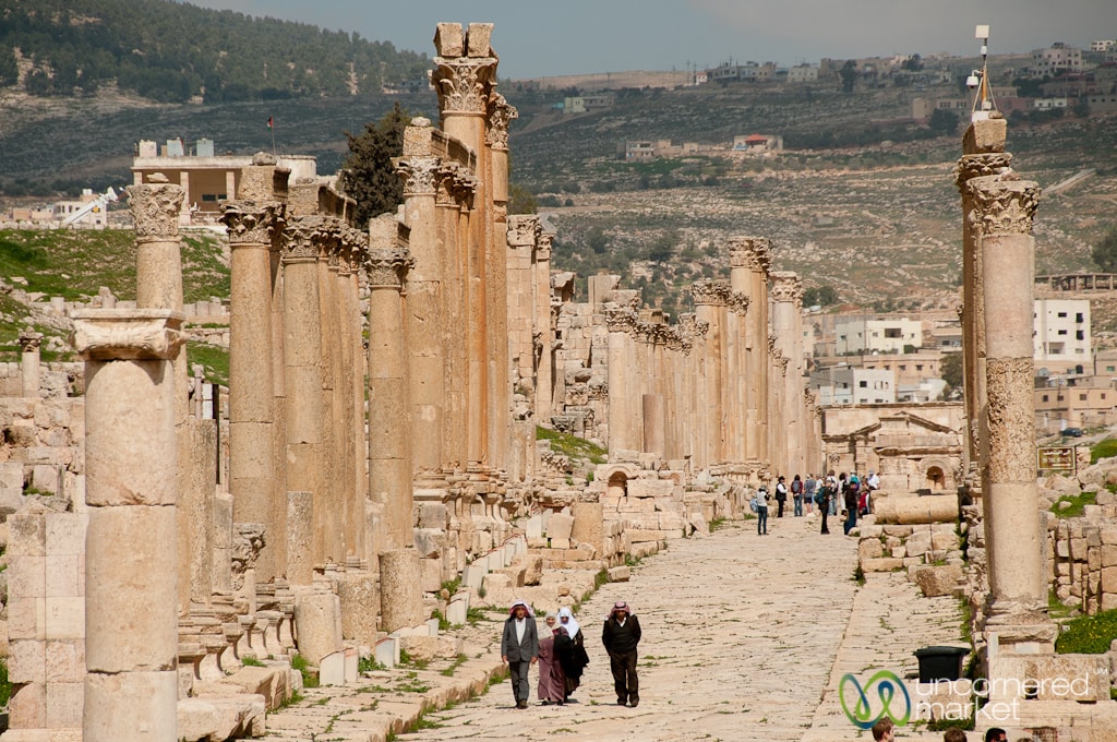 Walking Through Roman City of Jerash - Jordan