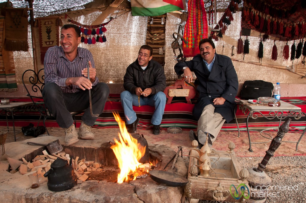 Tea Time Near Qasr Khan - Jordan