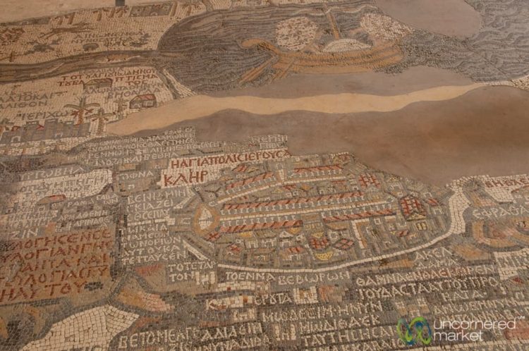 Madaba Mosaic Map at St. George Church - Jordan
