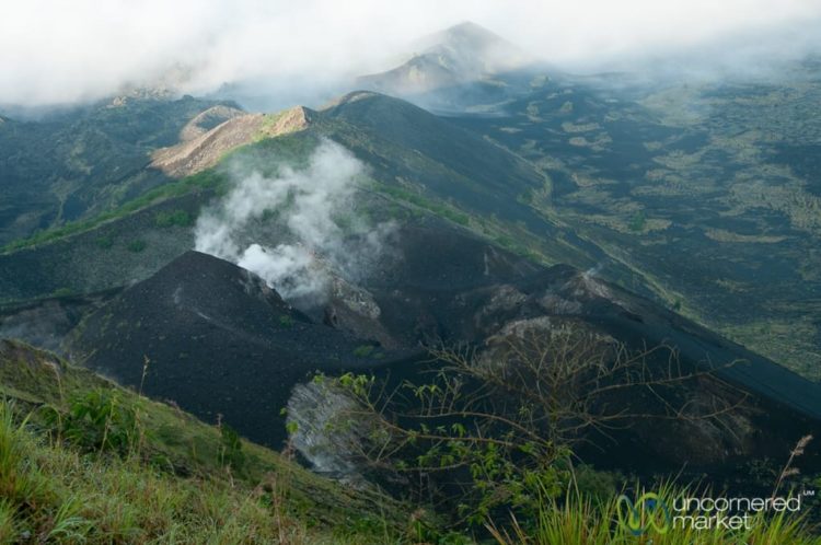 Steam Rising from Mt. Batur Volcano - Bali, Indonesia