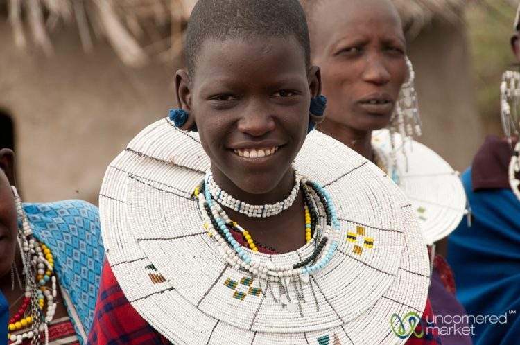 Masai Woman in Traditional Jewelry