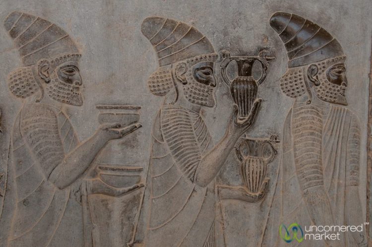 Apadana Palace Reliefs, Armenians with Wine - Persepolis, Iran