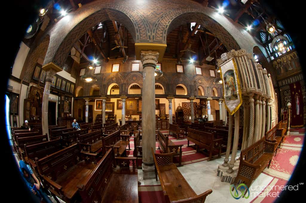 Hanging Coptic Church in Cairo, Egypt.