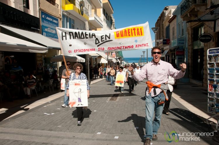 Dan and University Demonstrators - Crete