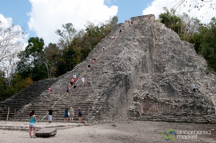 Climbing the Mayan Pyramid