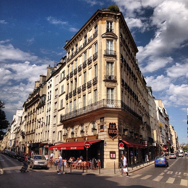 Parisian wedge and sky Saint-Germain