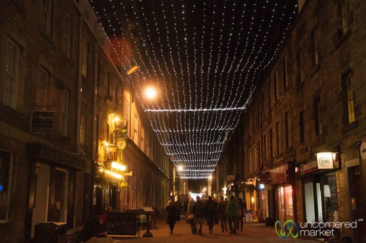 Rose Street at Night - Edinburgh, Scotland