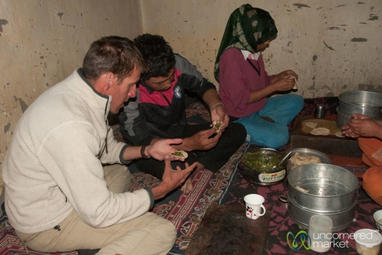Dan Learns to Make Momos - Markha Village, Ladakh
