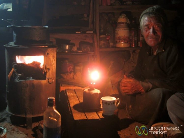 Tea Time in Shepherd's Shelter - Nimiling, Ladakh