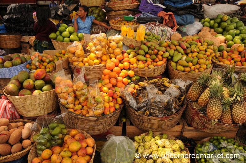 Antigua fresh market, a taste of local life. 
