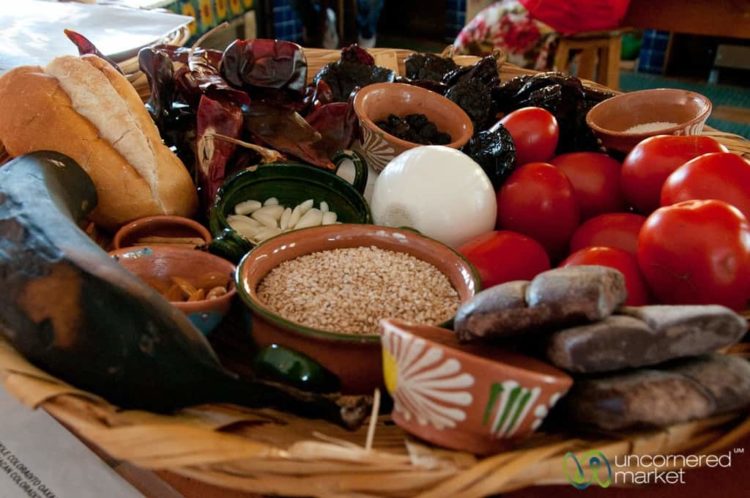 Oaxaca Mole Ingredients