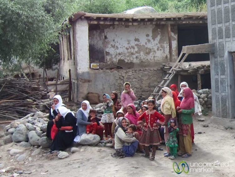 Women Wait in a Village, Kashmir to Ladakh
