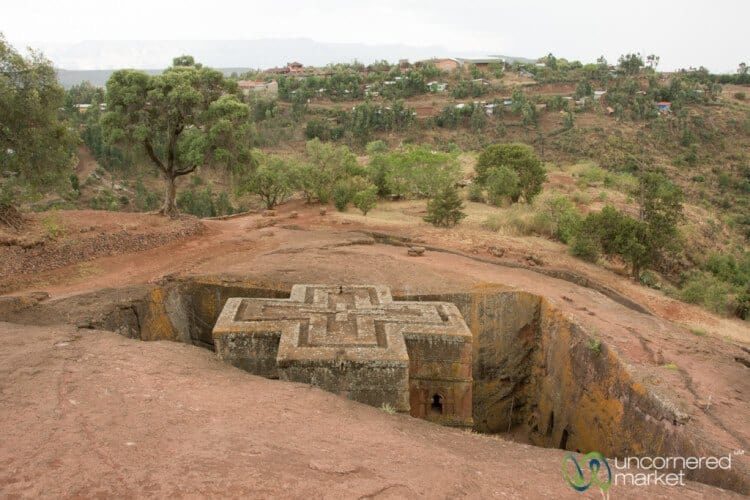 St. George, the most famous of Lalibela's Rock Hewn Churches