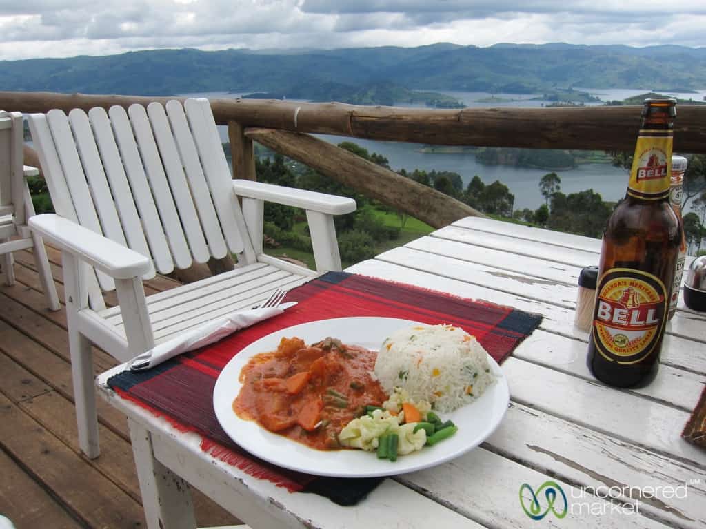 Crayfish Curry at Arcadia Cottages Restaurant - Lake Bunyonyi, Uganda