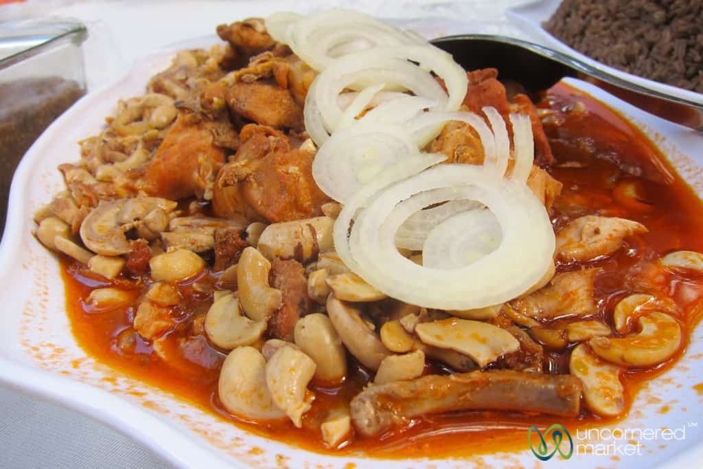 Haitian food, Chicken and Cashews