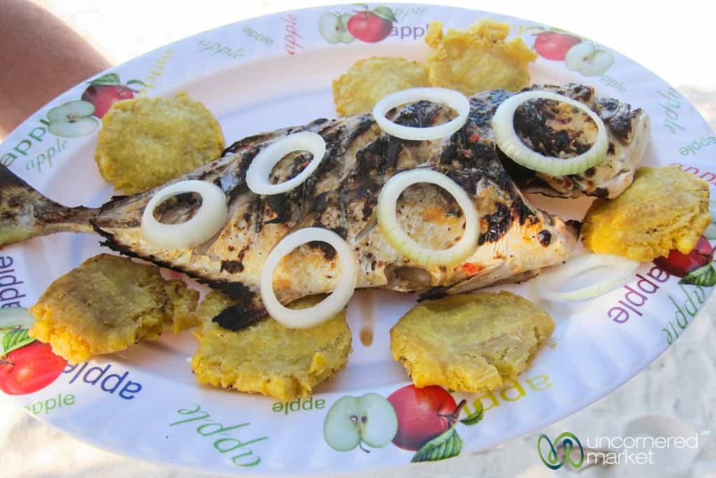 Haitian Food, Grilled Fish