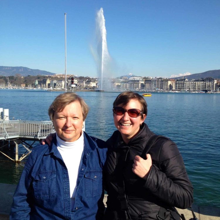 Mother and Daughter Train Journey Through Switzerland - Geneva