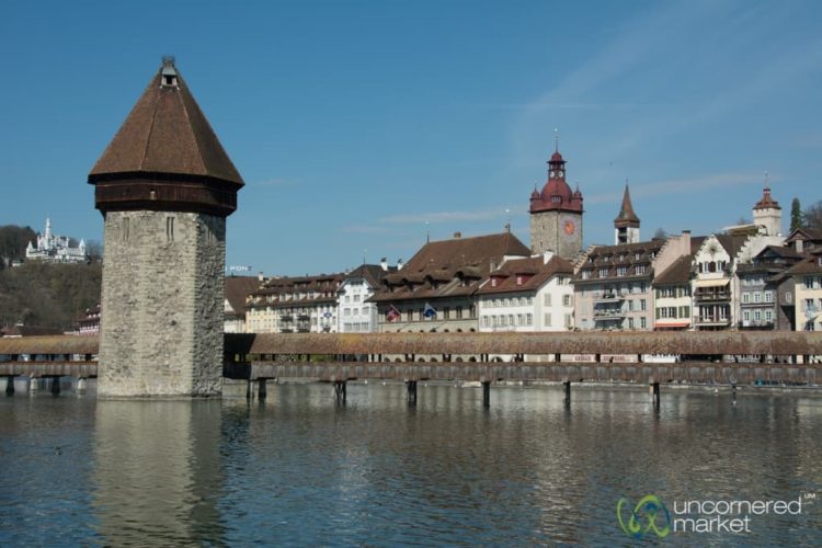 Lucerne (Luzern) Old Town and Covered Bridge - Switzerland