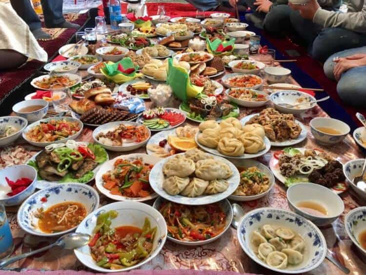 Dungan Family Dinner in Karakol, Kyrgyzstan