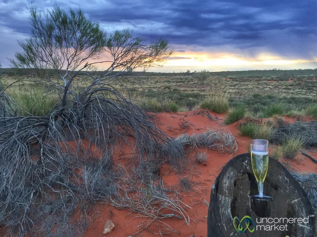 Australia Vacation, Champagne Sunset at Uluru