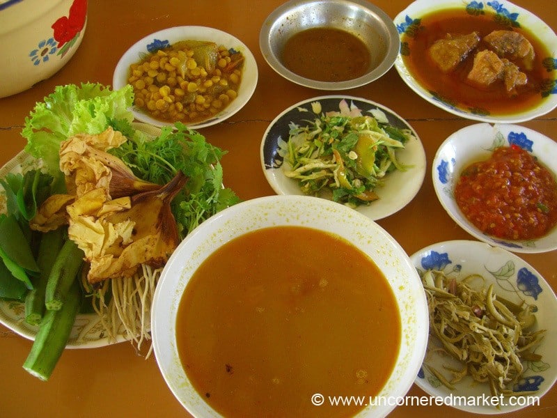 Burmese Food, Curries and Thali