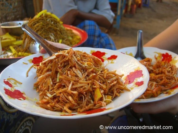 Burmese Food, Spicy Noodles