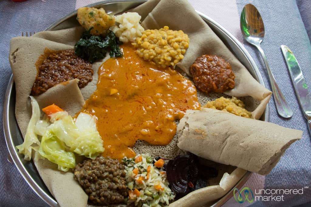 Ethiopian Food, Vegetarian Platter