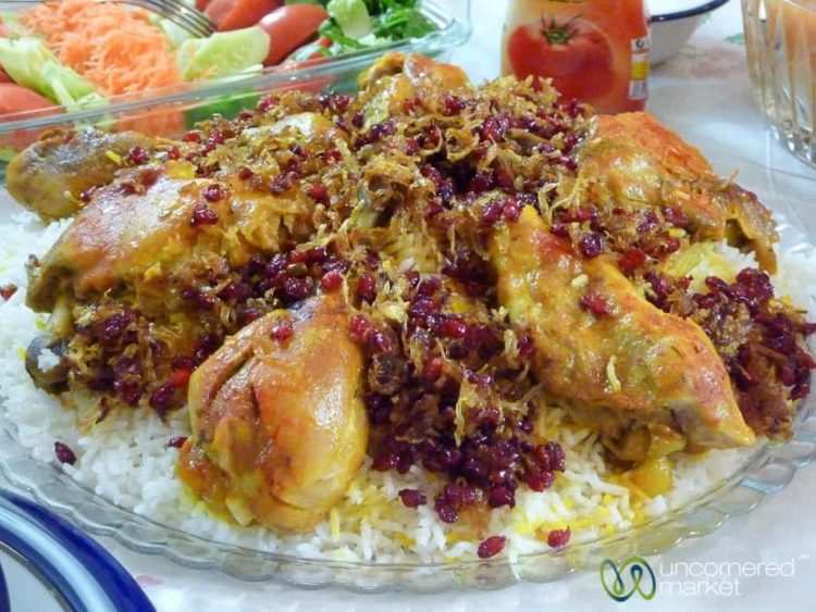 Iranian Food, Chicken with Berberries