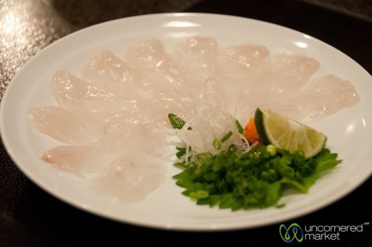 Japanese Food, Blowfish Sashimi