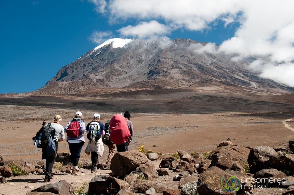 Climbing Kilimanjaro, Hiking Towards the Top