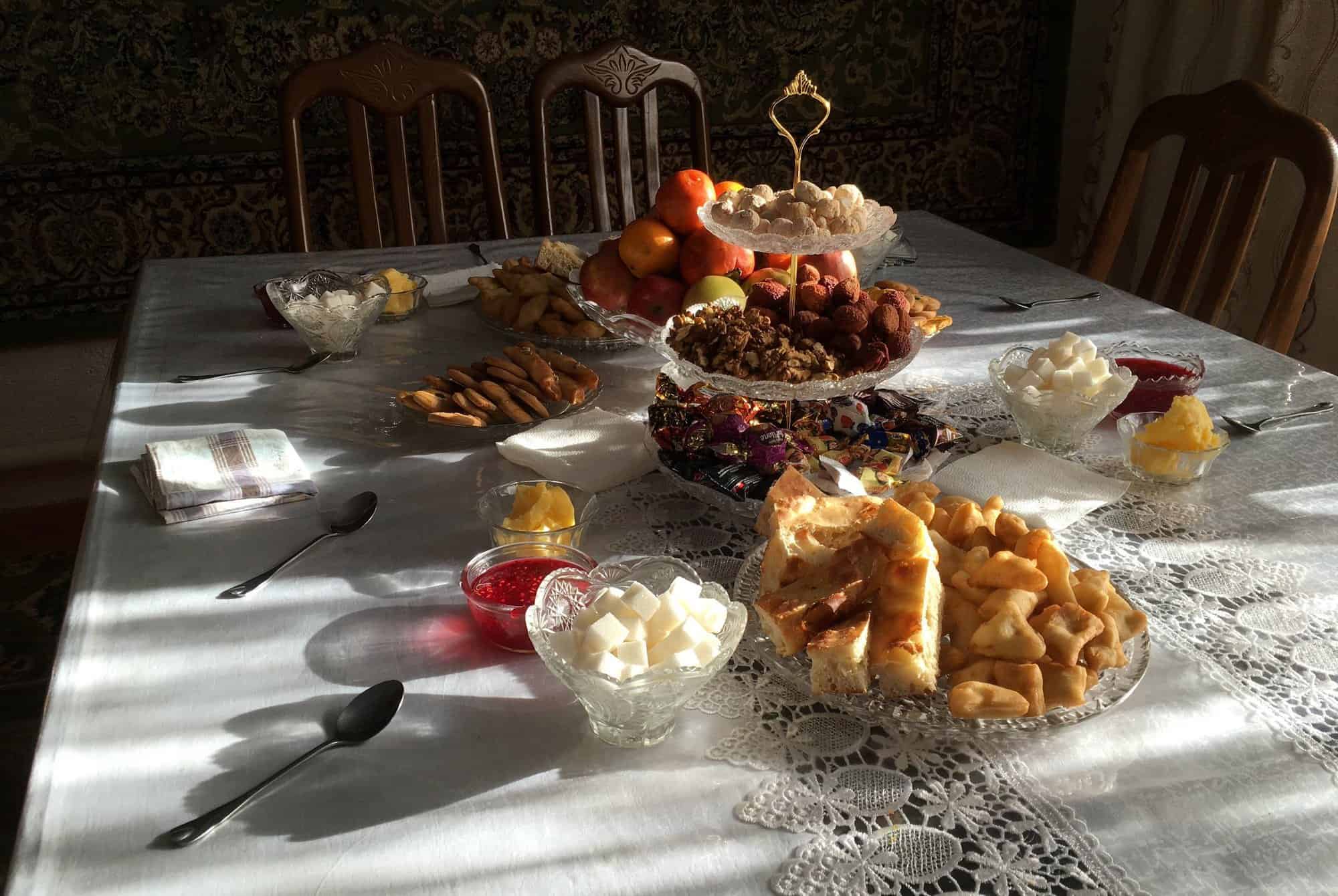 Kyrgyz Homestay, Family Meal
