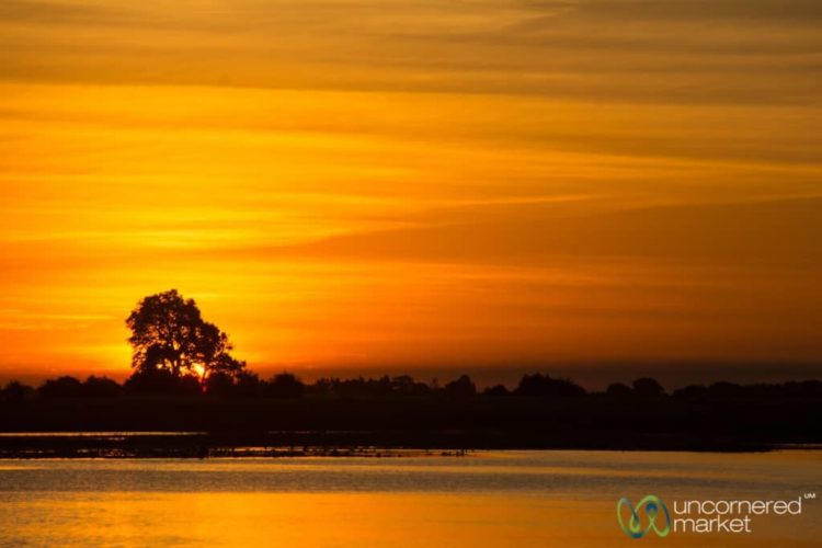Chobe National Park, Sunset on the Chobe River