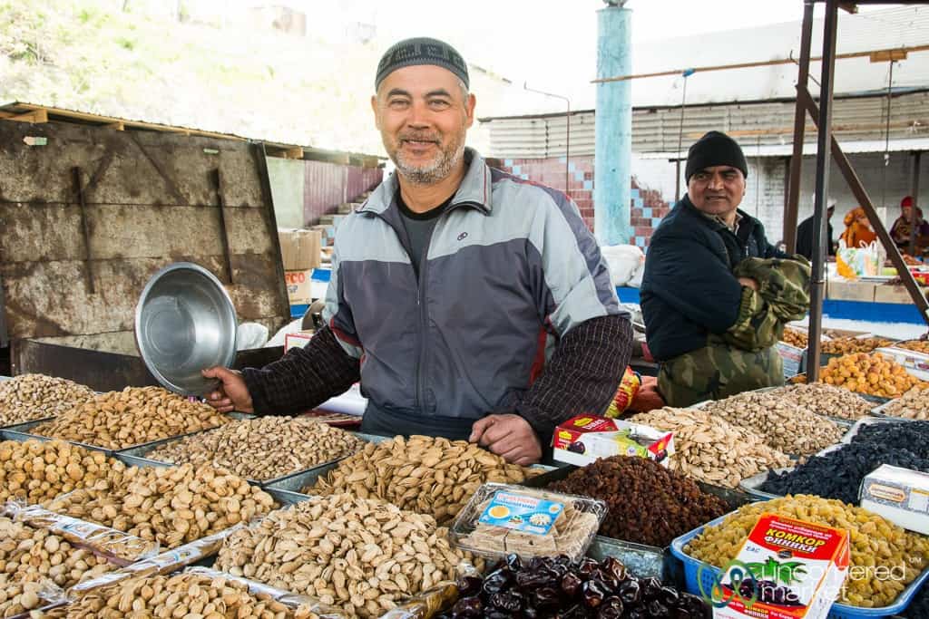 Osh Bazaar, nuts and dried fruits