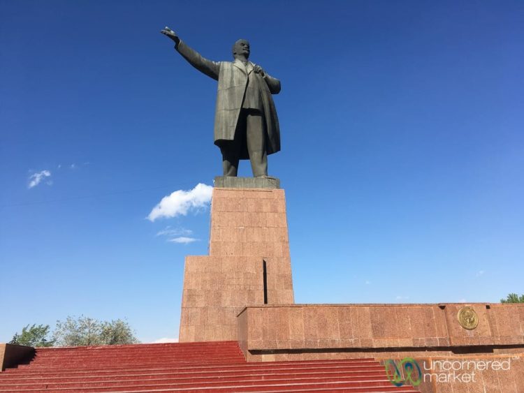 Lenin Statue in Osh, Kyrgyzstan